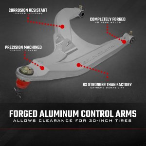 Polaris Ranger Crew XP 1000 EPS Control Arms - Rough Country - Forged Aluminum High Clearance 2